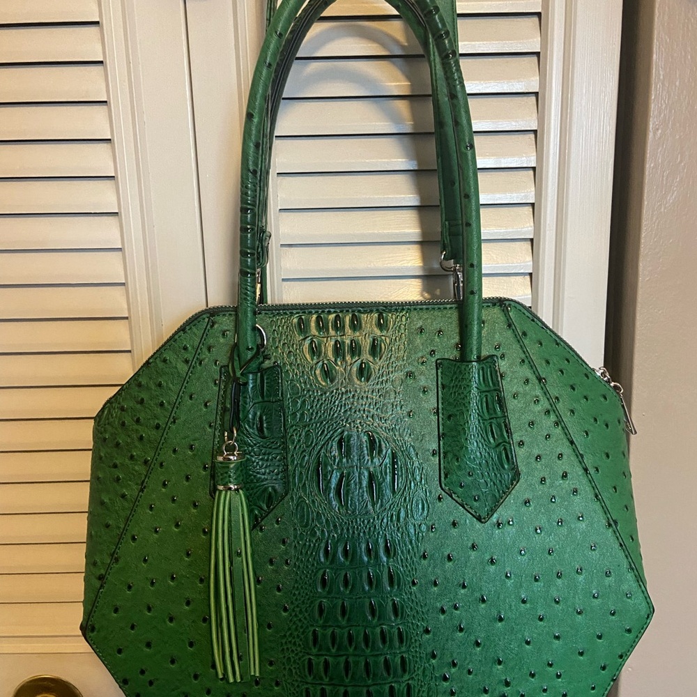 Cato Emerald Green Textured Tote